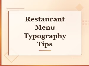 Font Pairing Tips for Stunning Restaurant Menu Typography